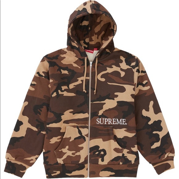 Supreme Camp Thermal Zip Up Hoodie